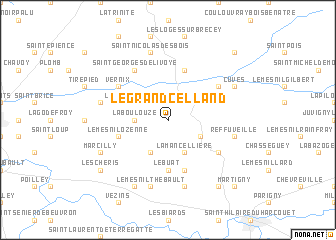 map of Le Grand-Celland