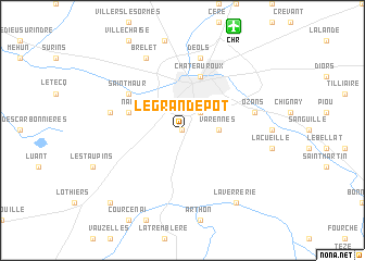 map of Le Grand Épôt