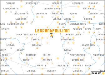 map of Le Grand Foulinin