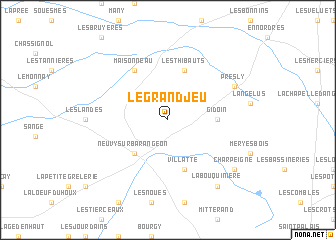 map of Le Grand Jeu