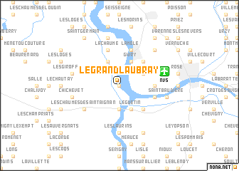 map of Le Grand Laubray