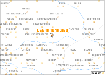 map of Le Grand-Madieu