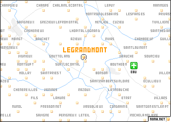 map of Le Grand Mont