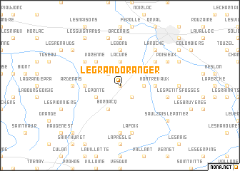map of Le Grand Oranger