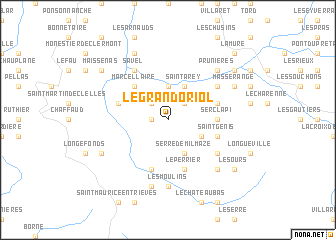 map of Le Grand Oriol