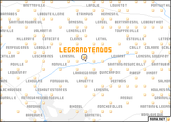 map of Le Grand-Tendos