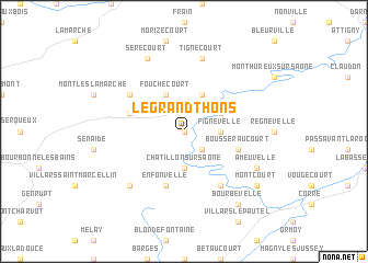 map of Le Grand Thons