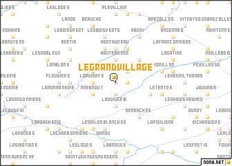 map of Le Grand Village