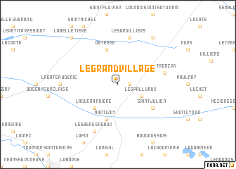 map of Le Grand Village