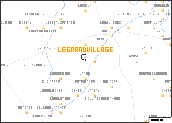 map of Le Grand Village