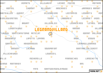 map of Le Grand Villard