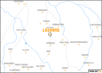 map of Le Grand