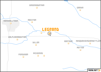 map of Le Grand