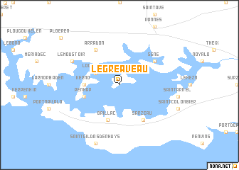 map of Le Greaveau