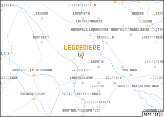 map of LʼÉgrenière