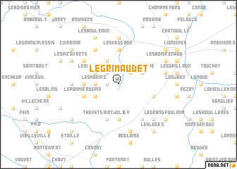 map of Le Grimaudet