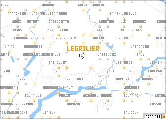 map of Le Grolier