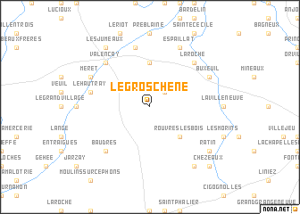 map of Le Gros Chêne