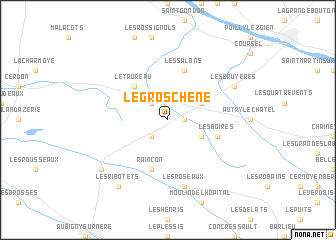 map of Le Gros Chêne