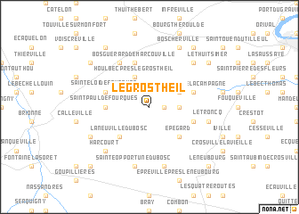 map of Le Gros-Theil