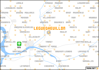 map of Le Gué-dʼHeuillon