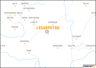 map of Léguéfétou