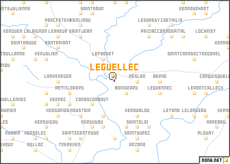 map of Le Guellec