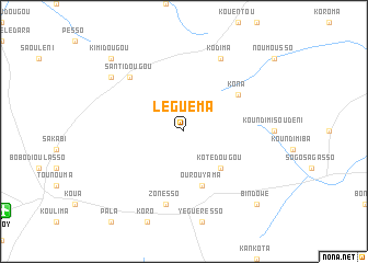 map of Léguéma