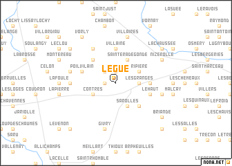 map of Le Gué