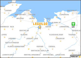 map of Le Guildo