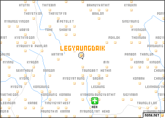 map of Legyaungdaik