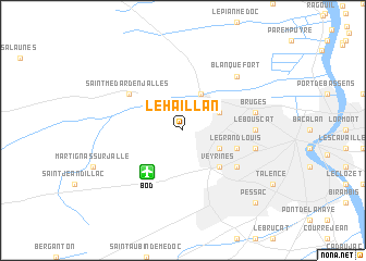 map of Le Haillan
