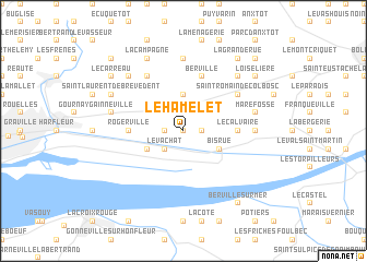 map of Le Hamelet