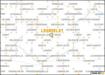 map of Le Hamelet