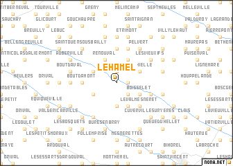 map of Le Hamel