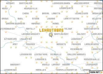 map of Le Haut Abre