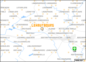 map of Le Haut Bourg