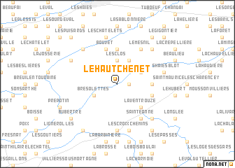 map of Le Haut Chênet