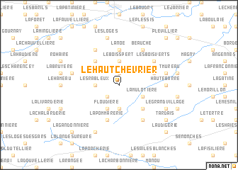 map of Le Haut Chevrier