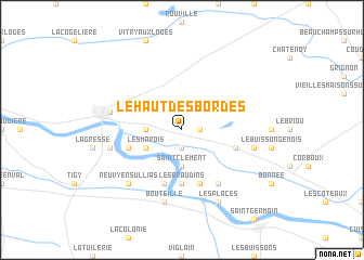 map of Le Haut des Bordes