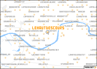 map of Le Haut des Cours