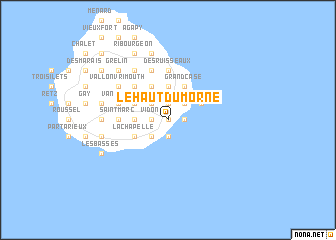 map of Le Haut du Morne