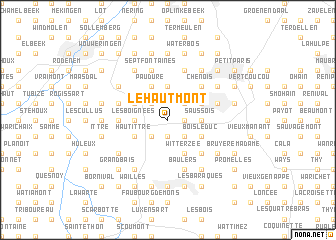 map of Le Hautmont
