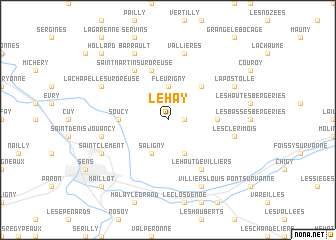 map of Le Hay