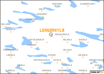 map of Lehdonkylä