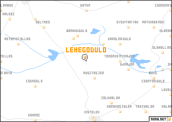 map of Lehegődůlő