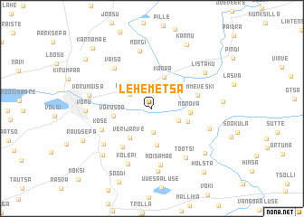 map of Lehemetsa