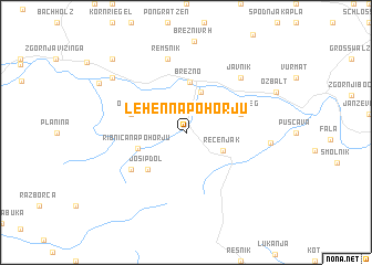 map of Lehen na Pohorju