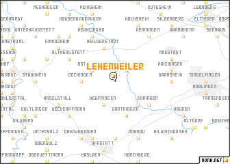 map of Lehenweiler