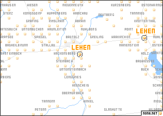map of Lehen